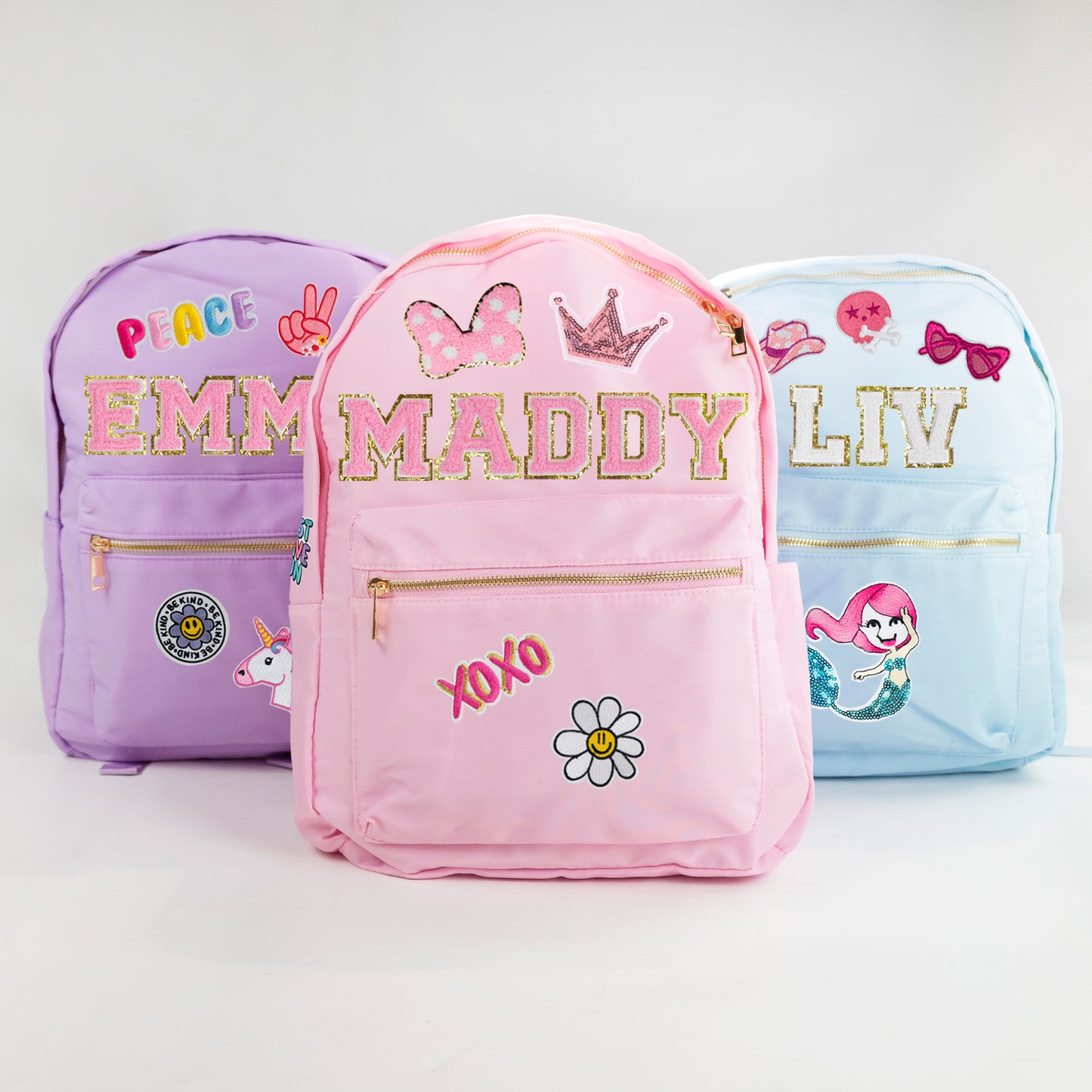 Personalized Kids Backpack with Patches