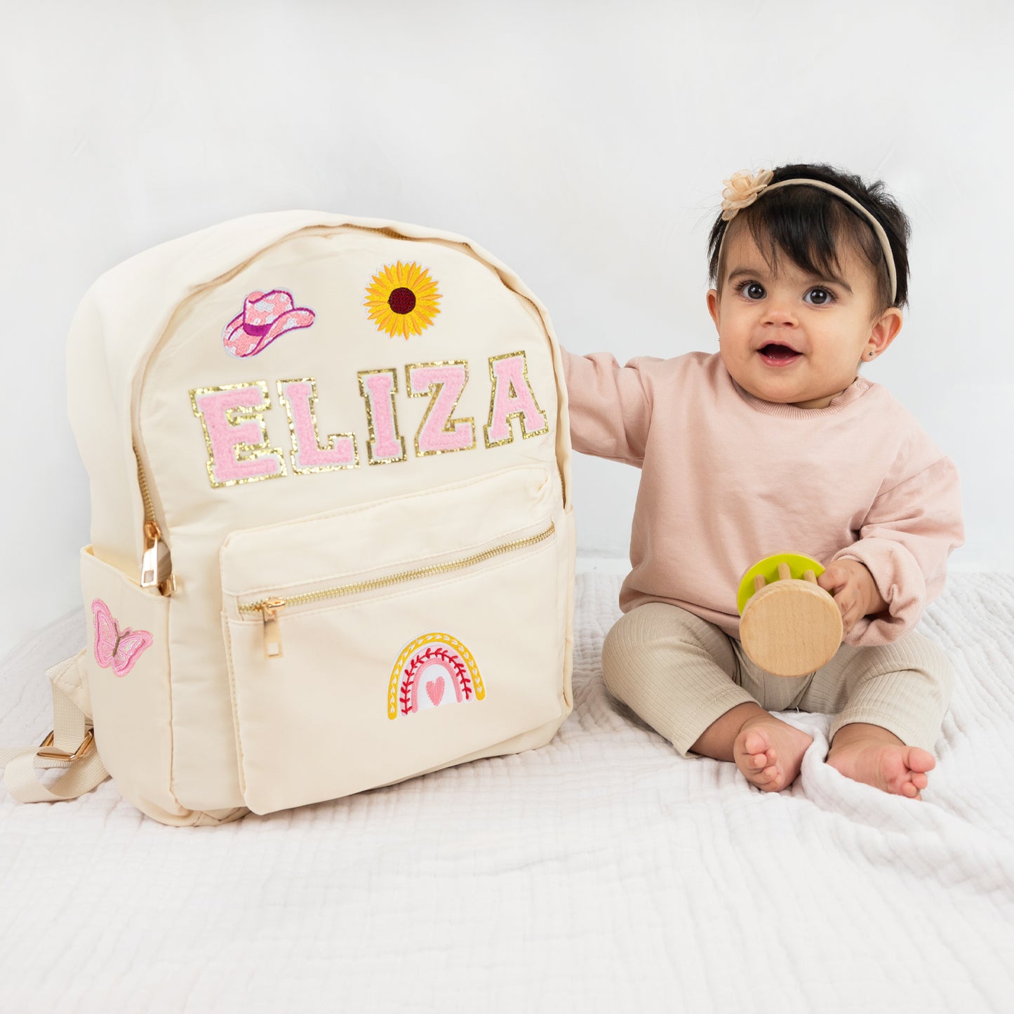 Personalized Kids Backpack with Patches