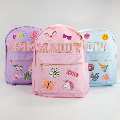 Personalized Kids Backpack with Patches