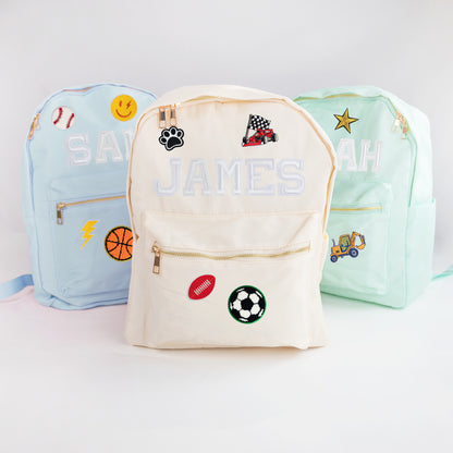 Personalized Kids Backpack with Patches