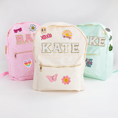 Personalized Kids Backpack with Patches