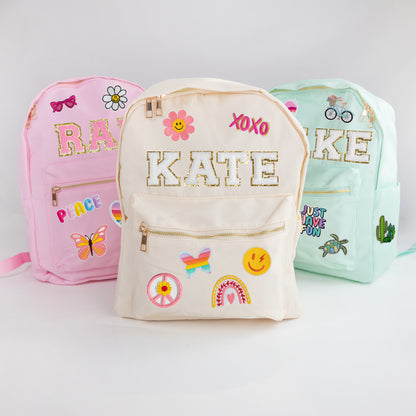 Personalized Kids Backpack with Patches