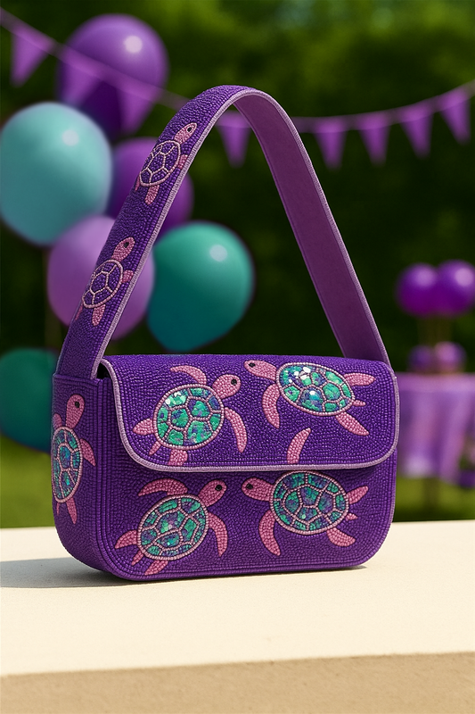 Beaded Sea Turtle Bag