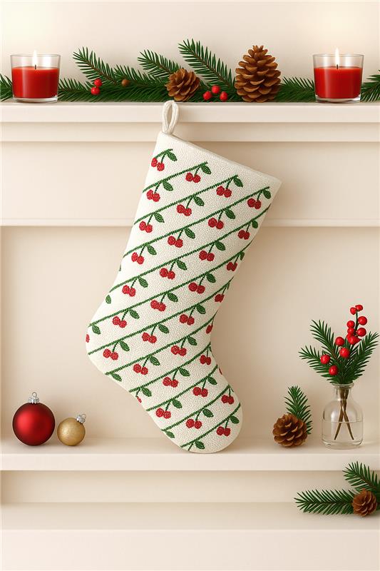 Beaded Lemon Stocking