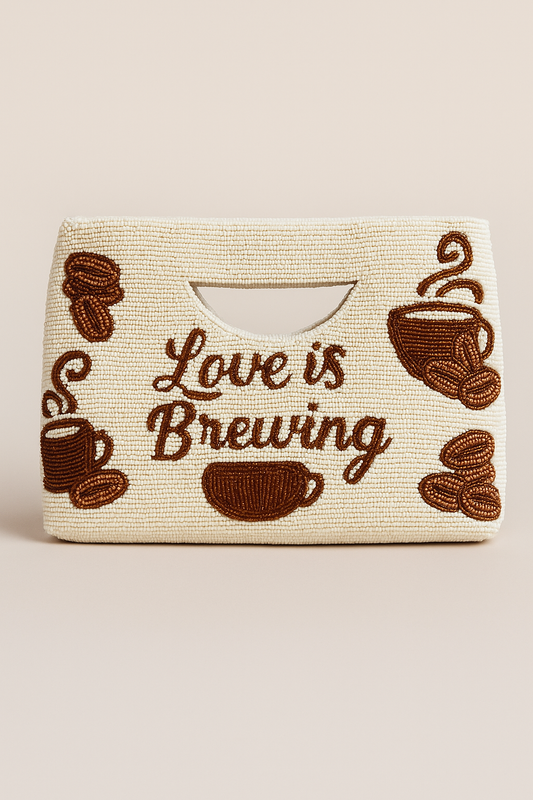 Love Is Brewing Coffee Lover Handbag