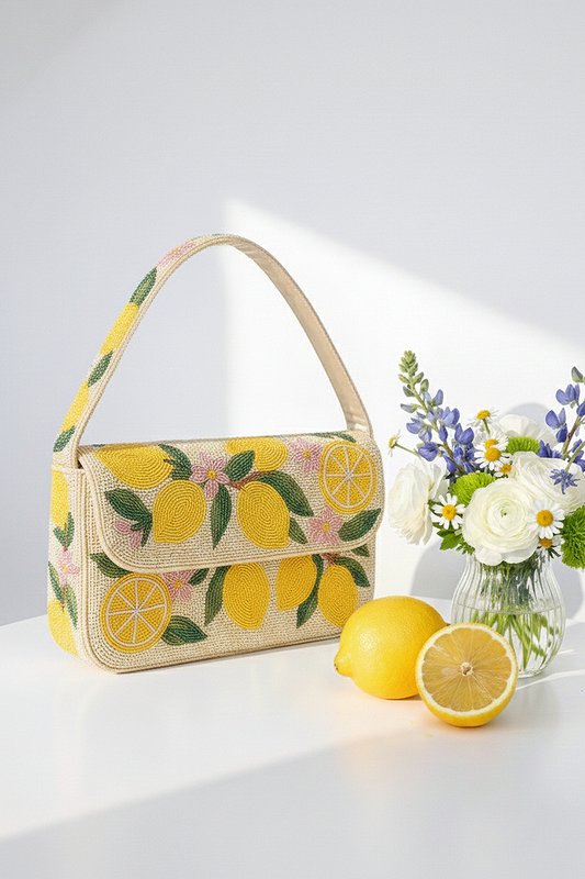 Azure Citrus Clutch