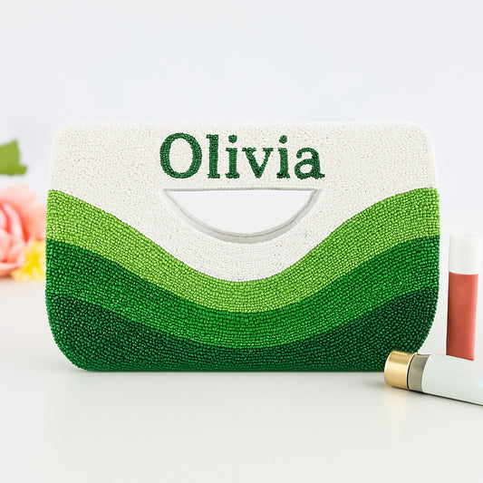 Green Beaded Handbag