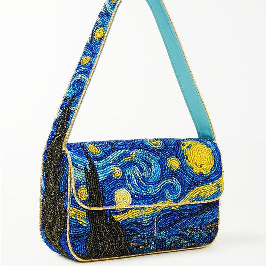 Starry Night Beaded Bag