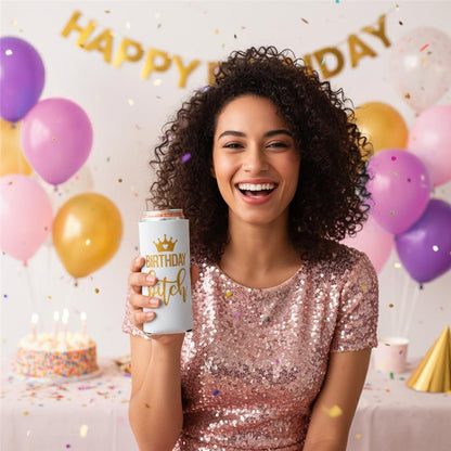 Birthday Girl Slim Koozies