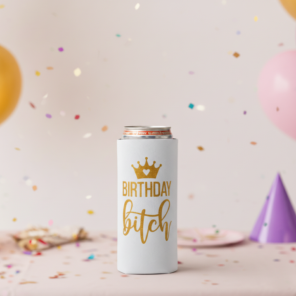 Birthday Girl Slim Koozies