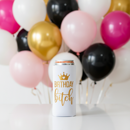 Birthday Girl Slim Koozies