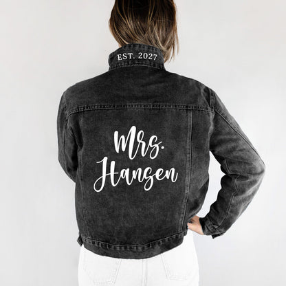 Black Bridal Denim Jacket
