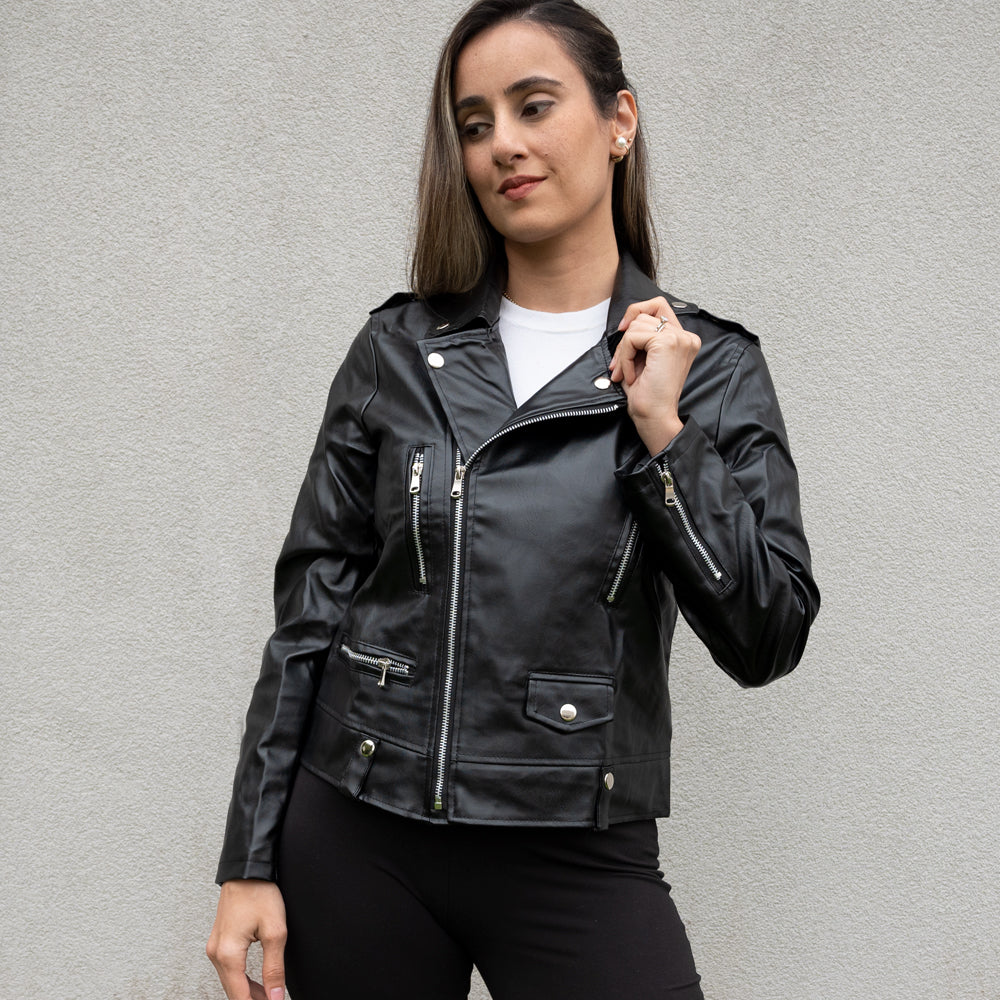 Custom leather outlet jackets womens