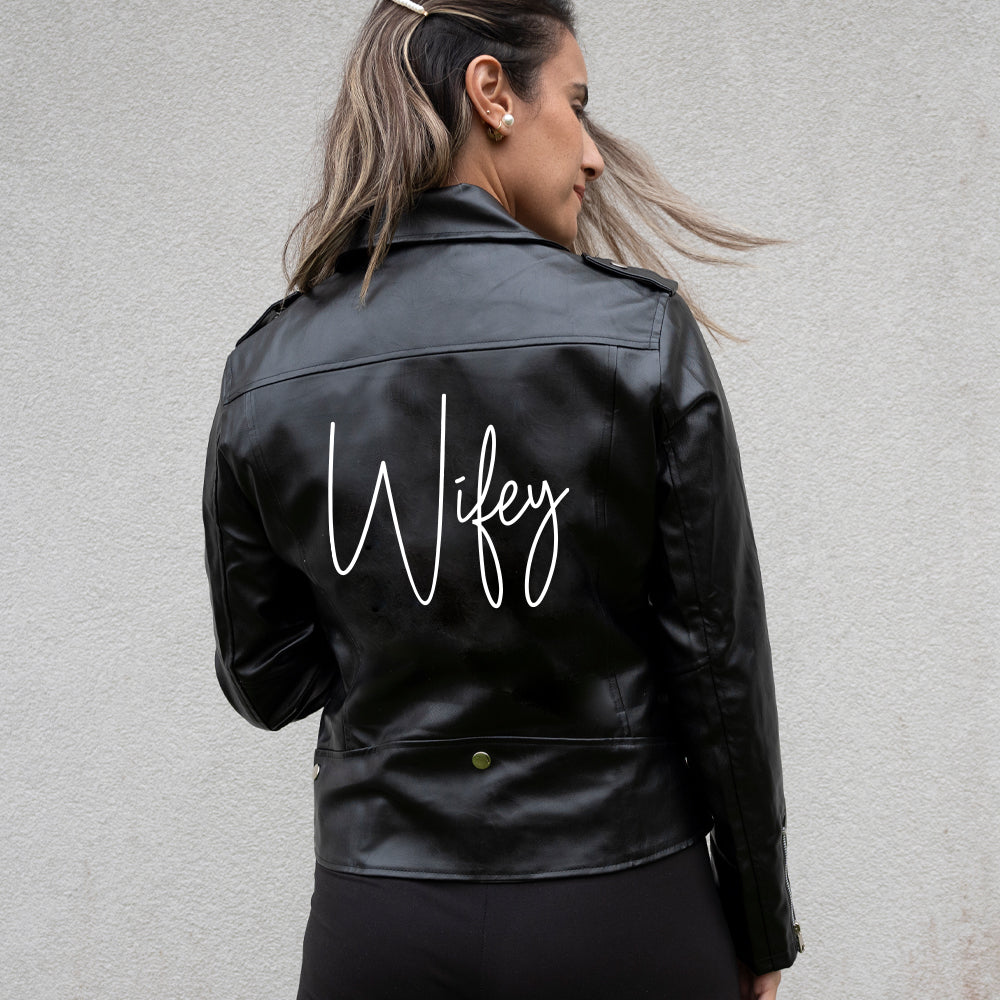 (Faux Leather) Wifey Leather Jackets