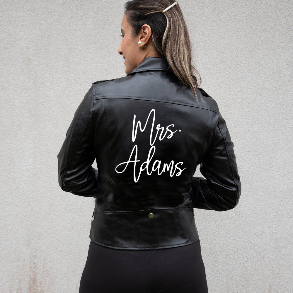 Personalized Mrs Jackets for Brides