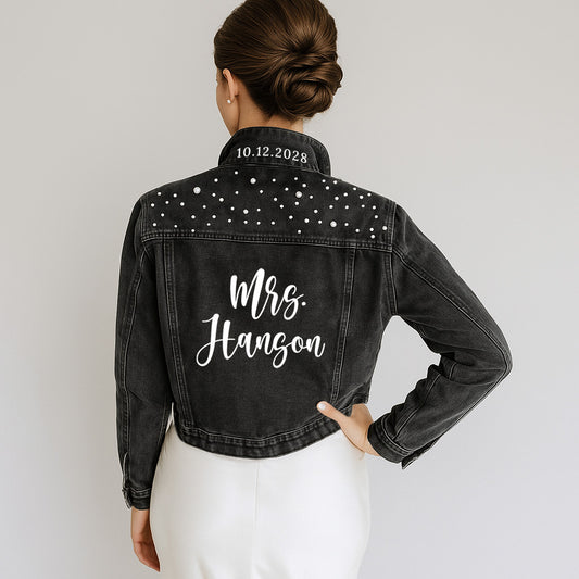 Black Bridal Denim Jacket