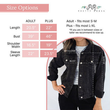 Black Bridal Denim Jacket