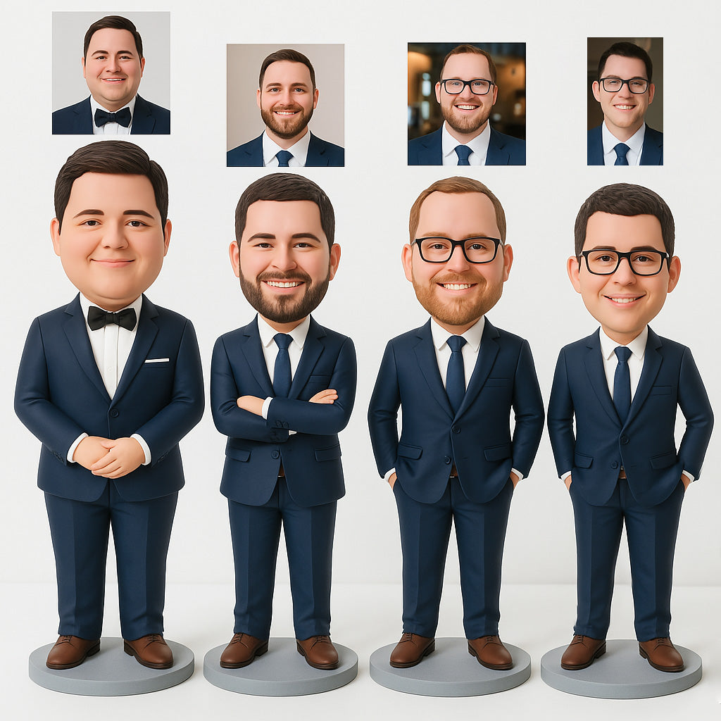 Custom Groomsmen Bobbleheads
