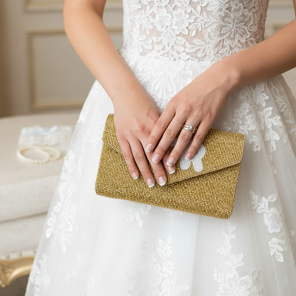 Beaded Mini Envelope Clutch for Bridesmaid - MIENV