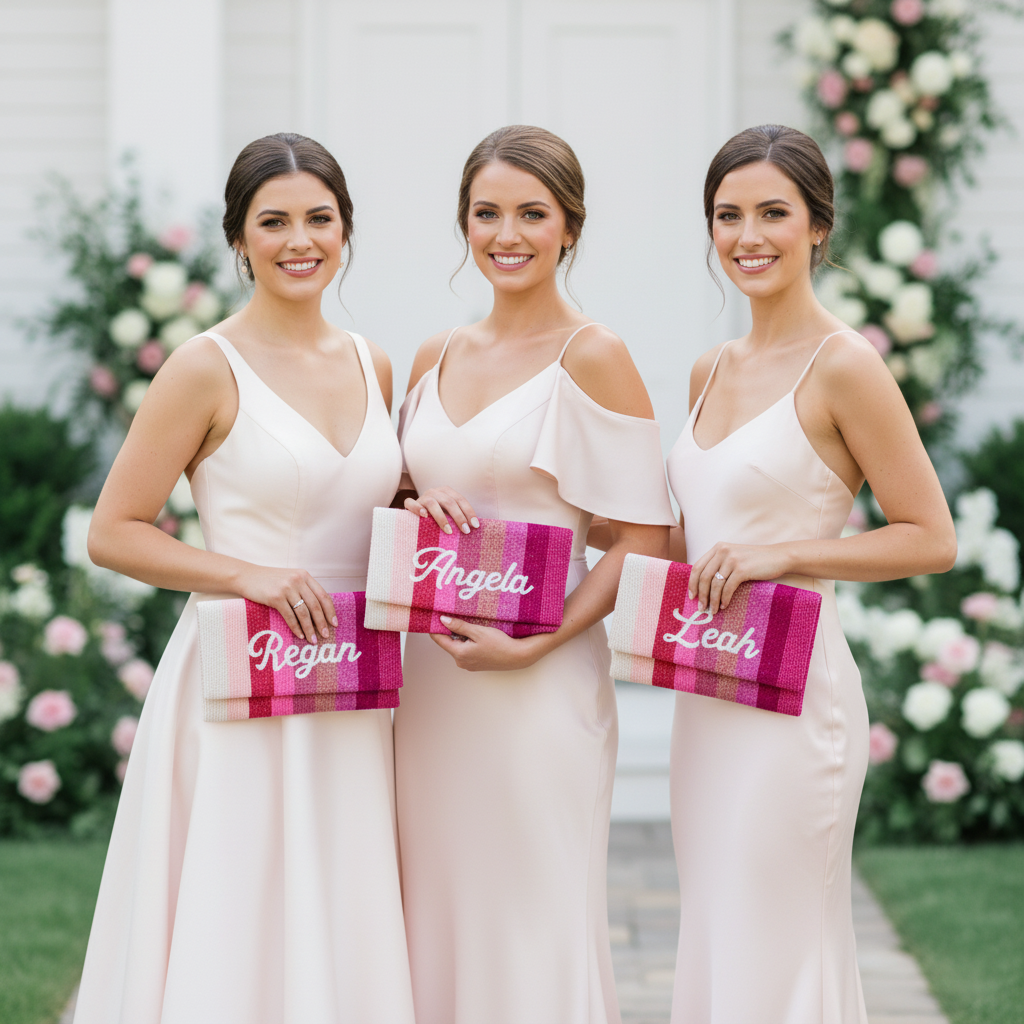 Bridesmaid Beaded Clutch