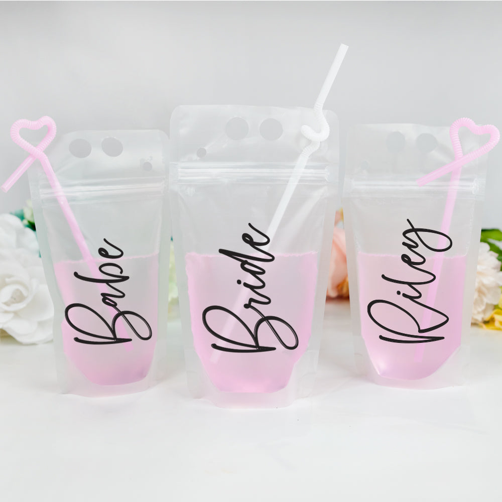 Bachelorette Party Drink Pouches