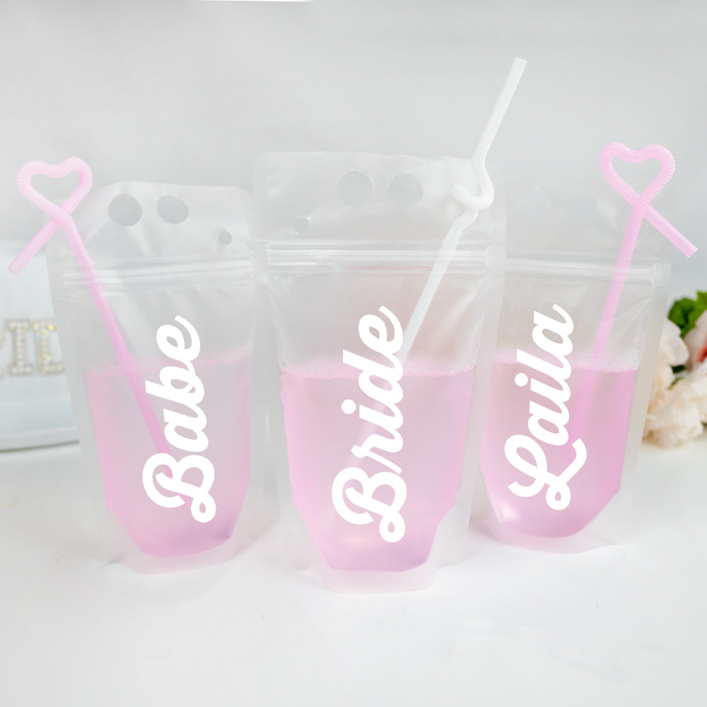 Bridesmaid Drink Pouches