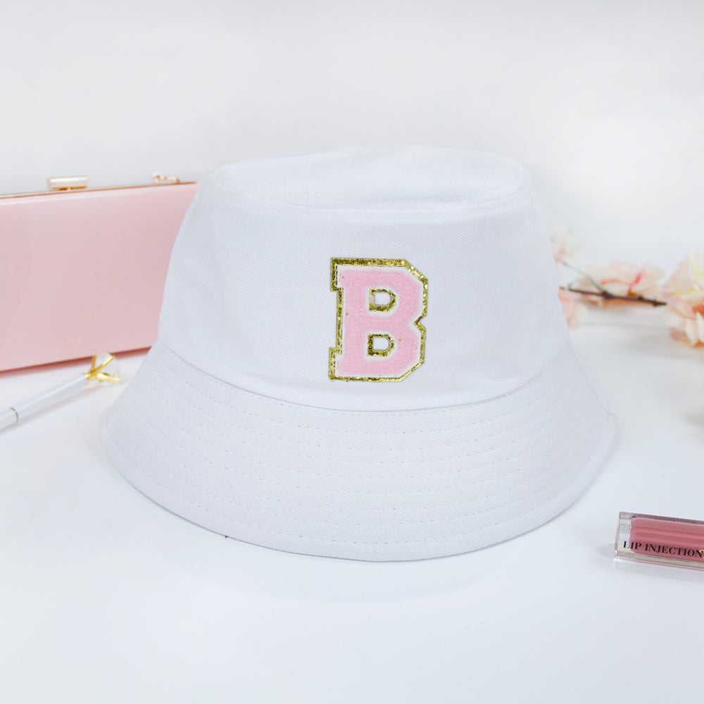 Letter Patch Bucket Hat