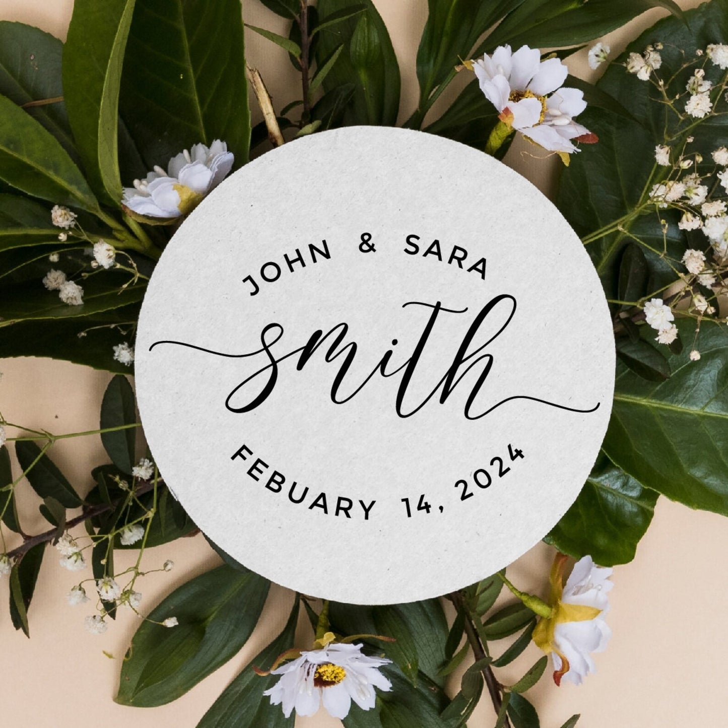 Last Name Minimalist Coasters