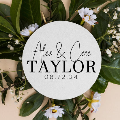 Custom Names Minimalist Coasters