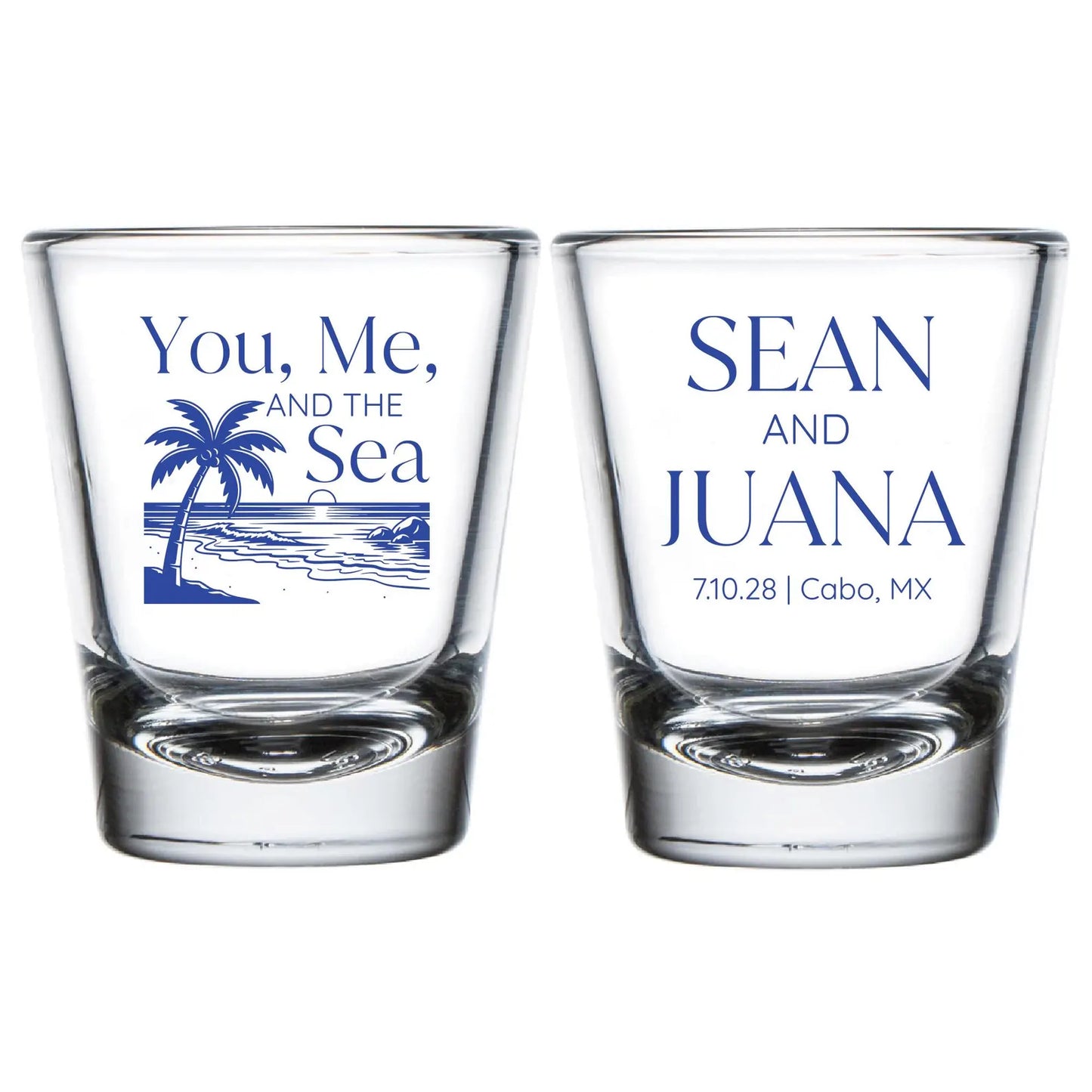 You, Me and the Sea Shot Glasses (CS 663)