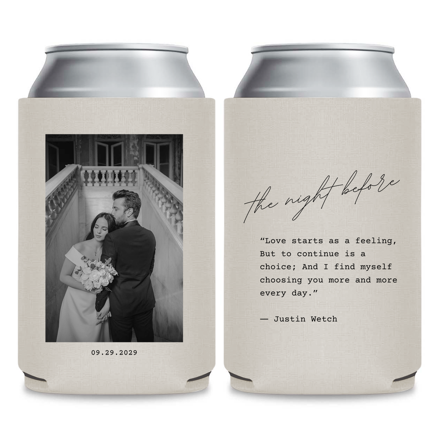 The Night Before Wedding Can Cooler Favors