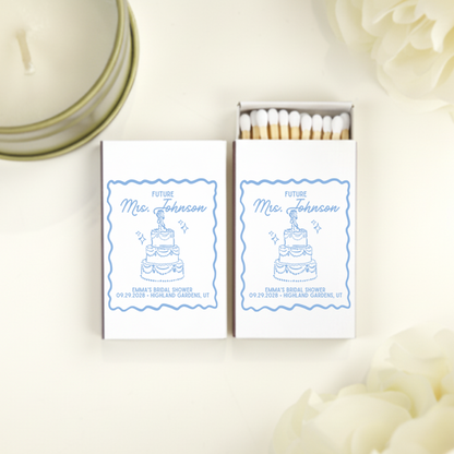 Future Mrs. Bridal Shower Matchbox Favors (CS 669)