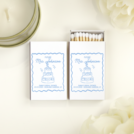 Future Mrs. Bridal Shower Matchbox Favors (CS 669)