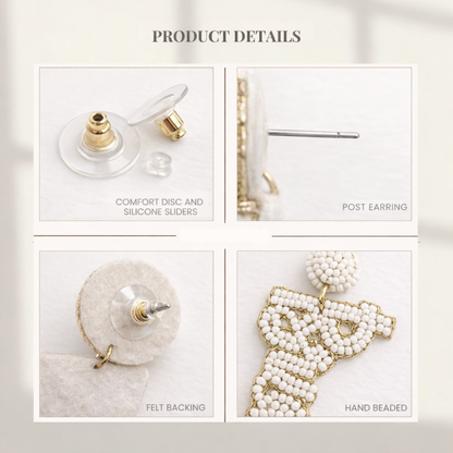 Bachelorette Party Bride Beaded Earrings