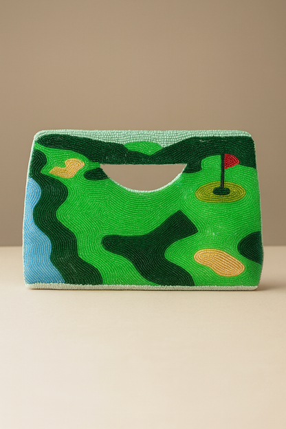 Custom Beaded Golf Clutch