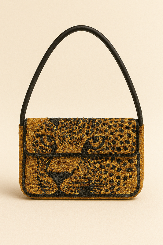 Tropical Beaded Shoulder Bag