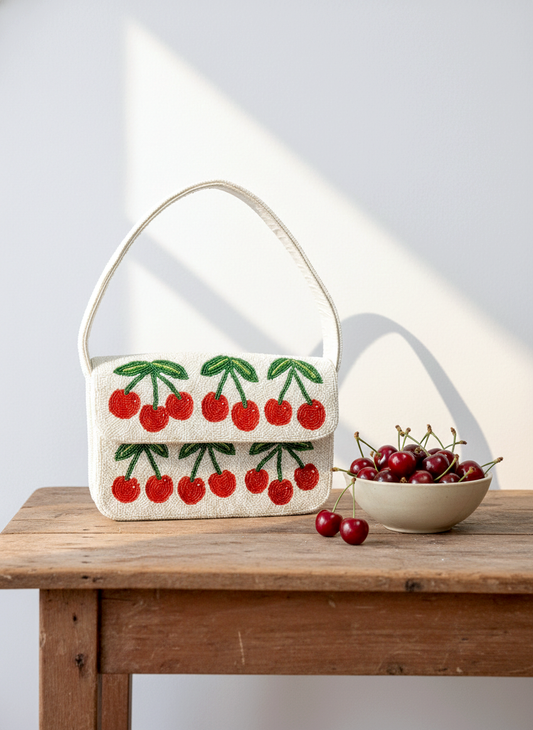 Luxurious Cherry Shoulder Bag