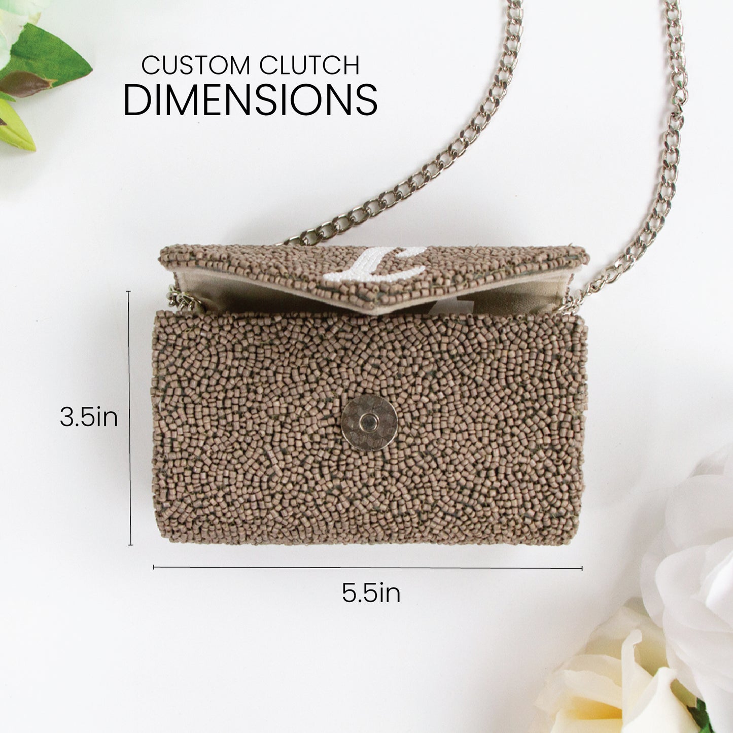 Beaded Mini Envelope Clutch for Bridesmaid - MIENV