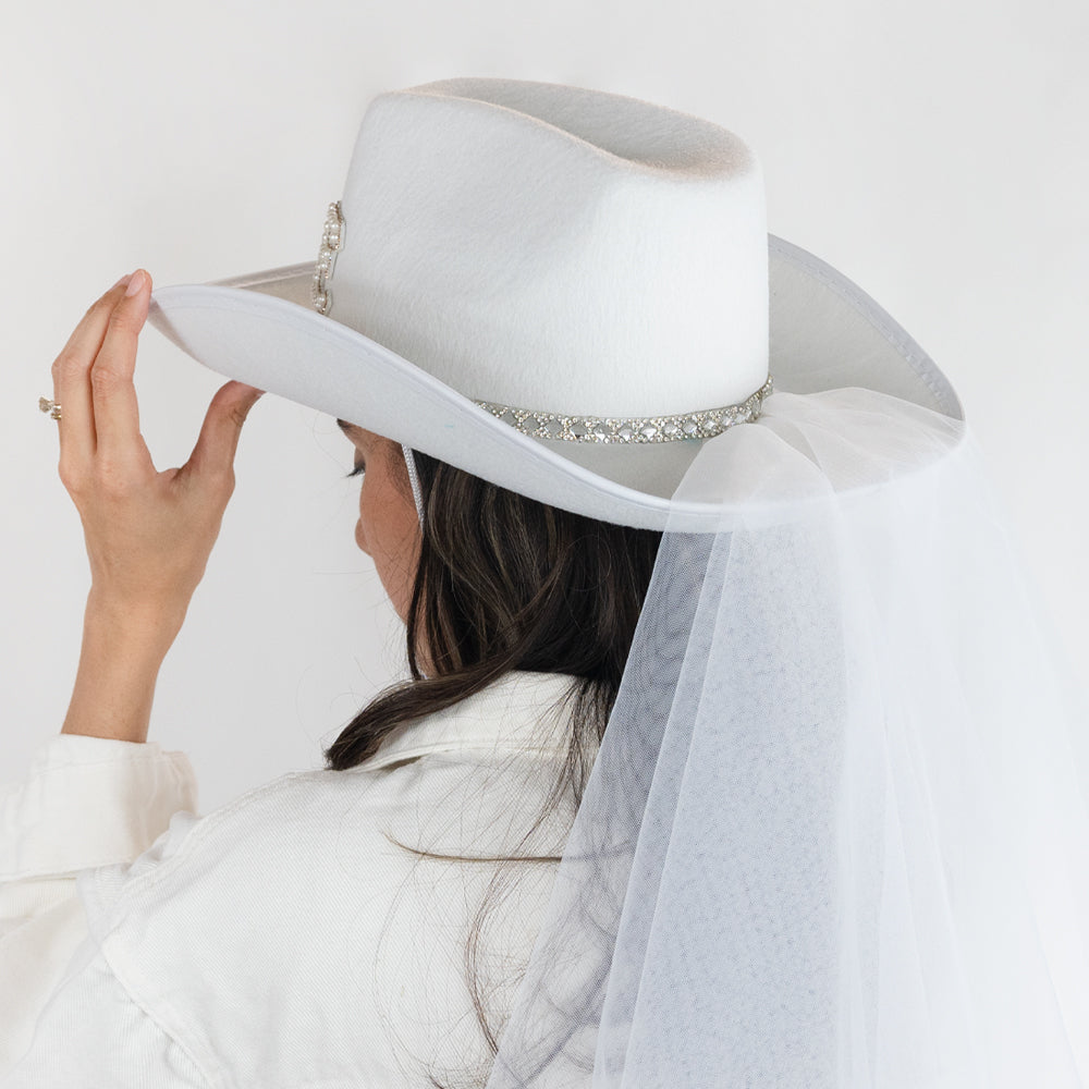 Bride 2024 to Be Pearl Cowboy Hat