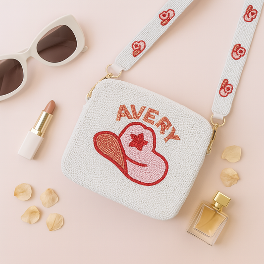 Personalized Cowgirl Hat Crossbody Bag (GD)