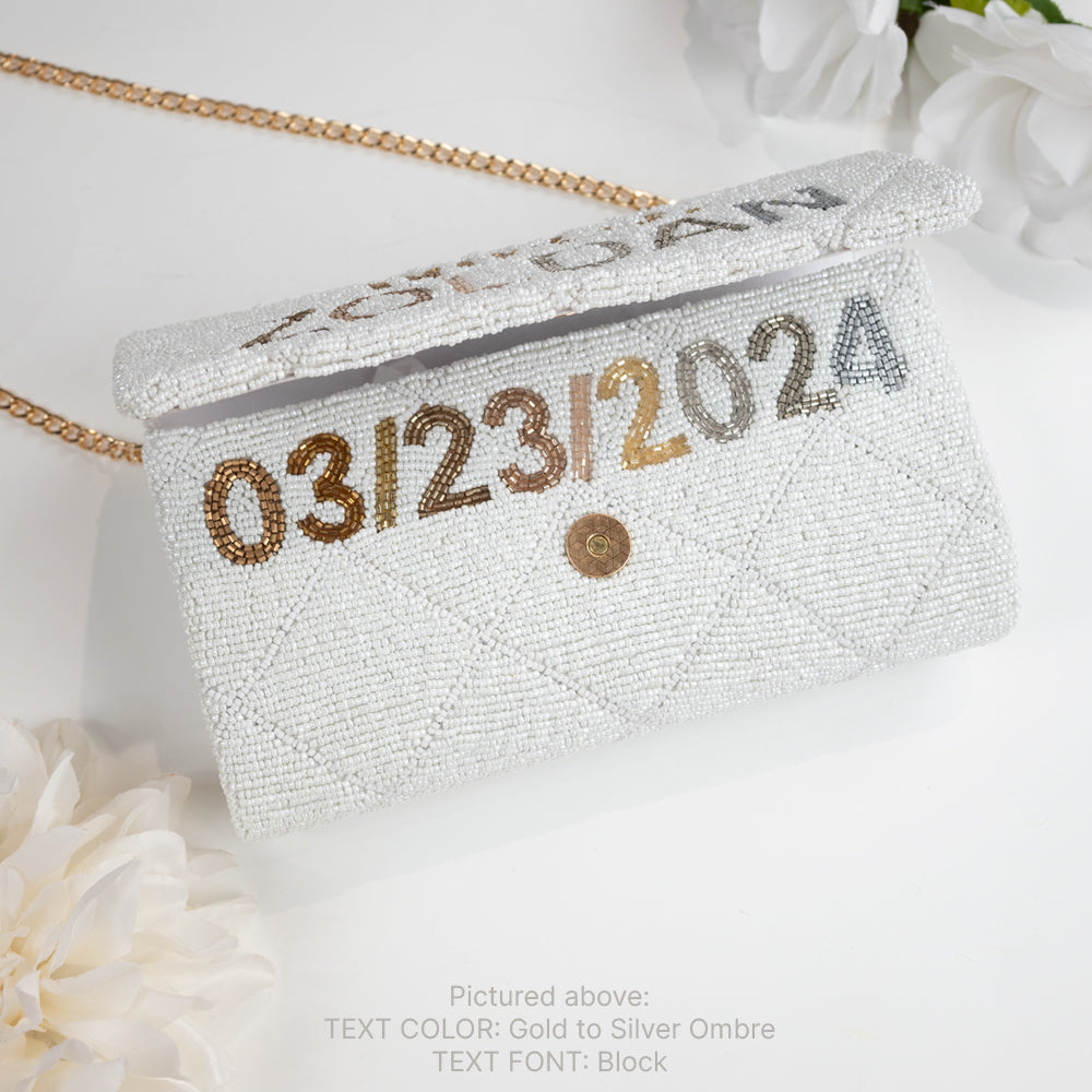 Personalized Embellished Crystal Name Handbag (Square)