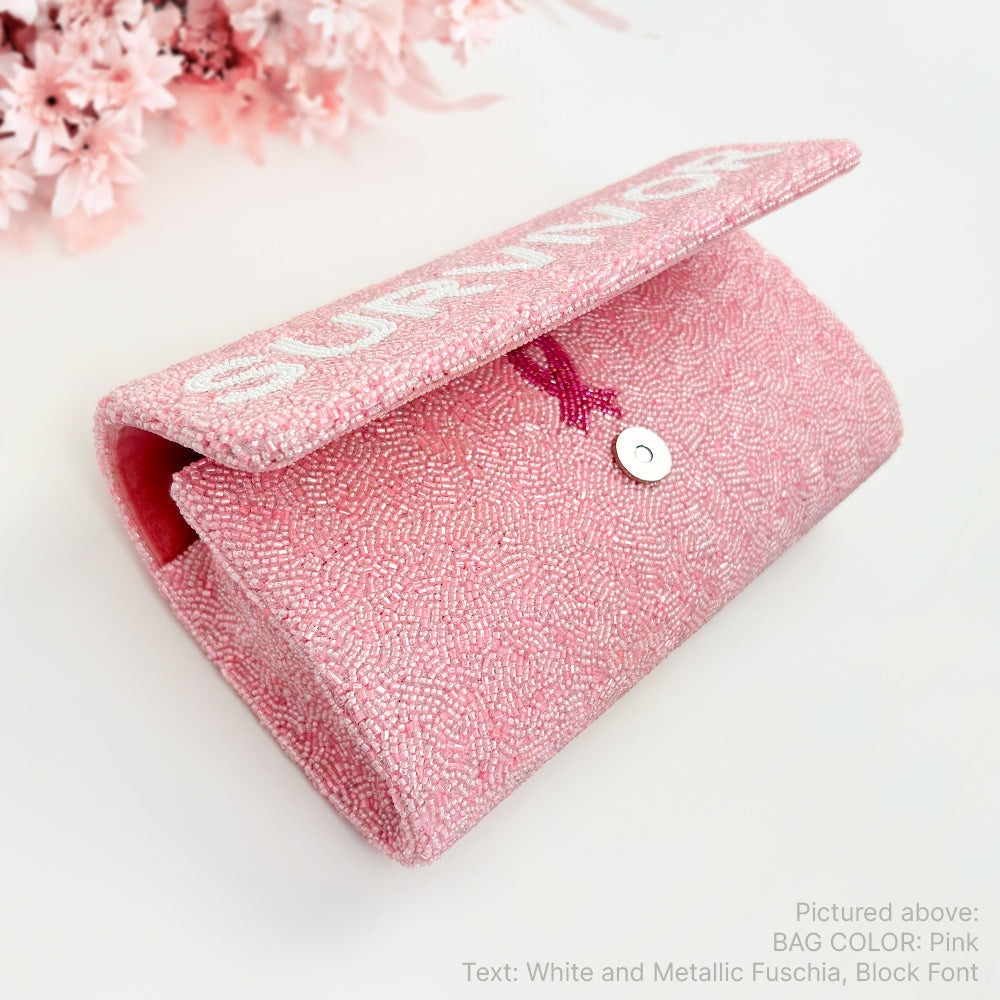 Breast Cancer Survivor Clutch Bag