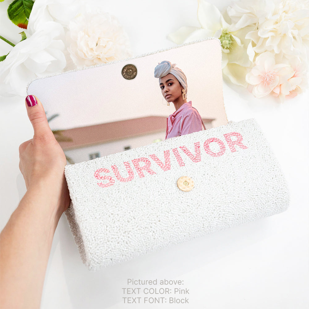 Breast Cancer Survivor Clutch Bag