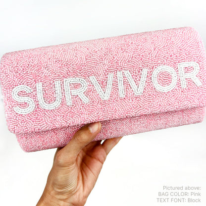 Breast Cancer Survivor Clutch Bag
