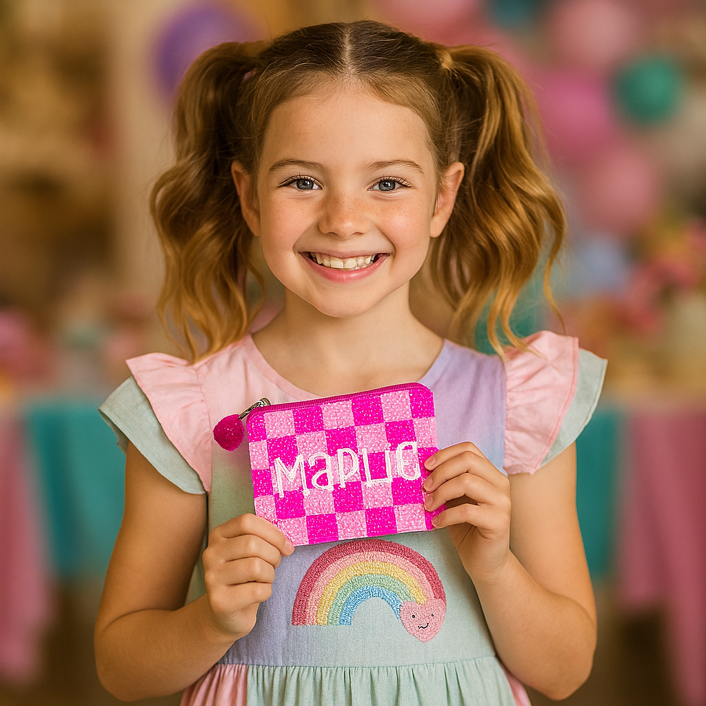 Pink Kids Coin Purse
