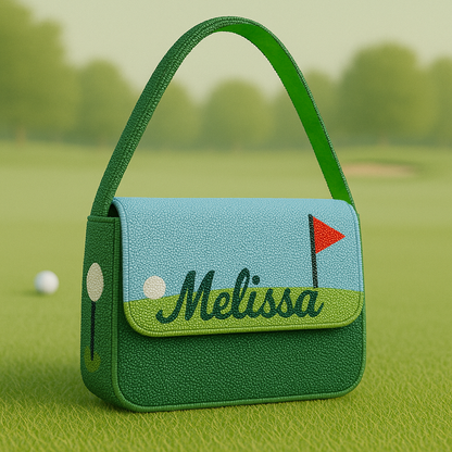 Custom Beaded Golf Shoulder Bag