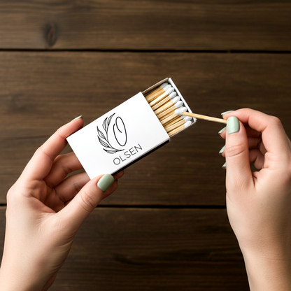 Custom Monogram Matchbox Favors (PK 171)