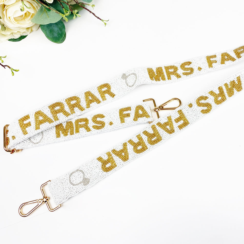 Custom “Mrs.” Camera Strap