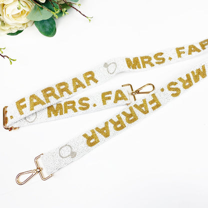 Custom “Mrs.” Camera Strap