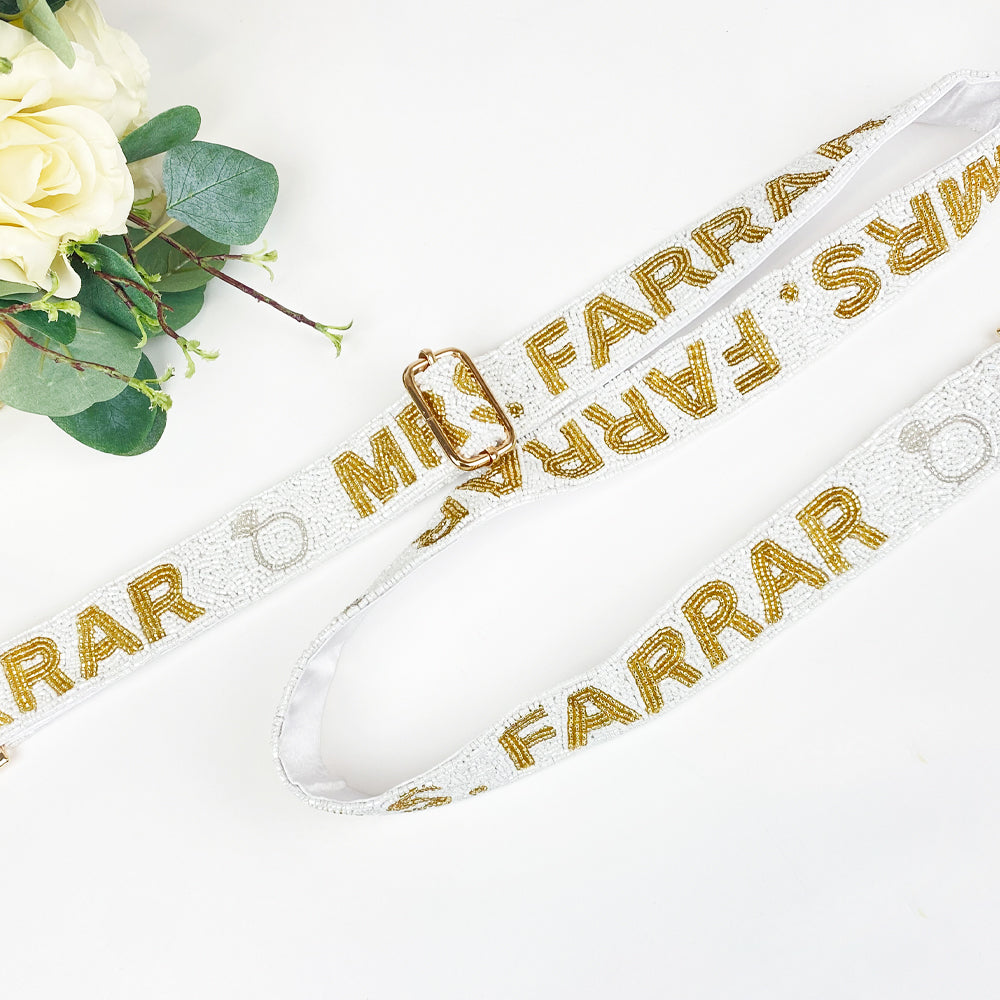 Custom “Mrs.” Camera Strap
